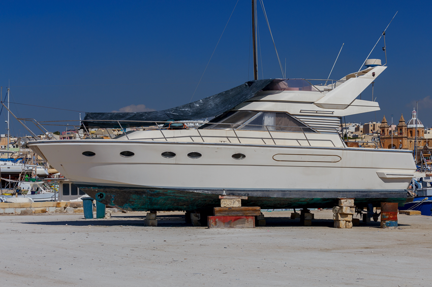 boat on blocks boat detailing
